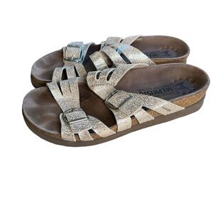 Mephisto Women's Sandals in Brown and Silver